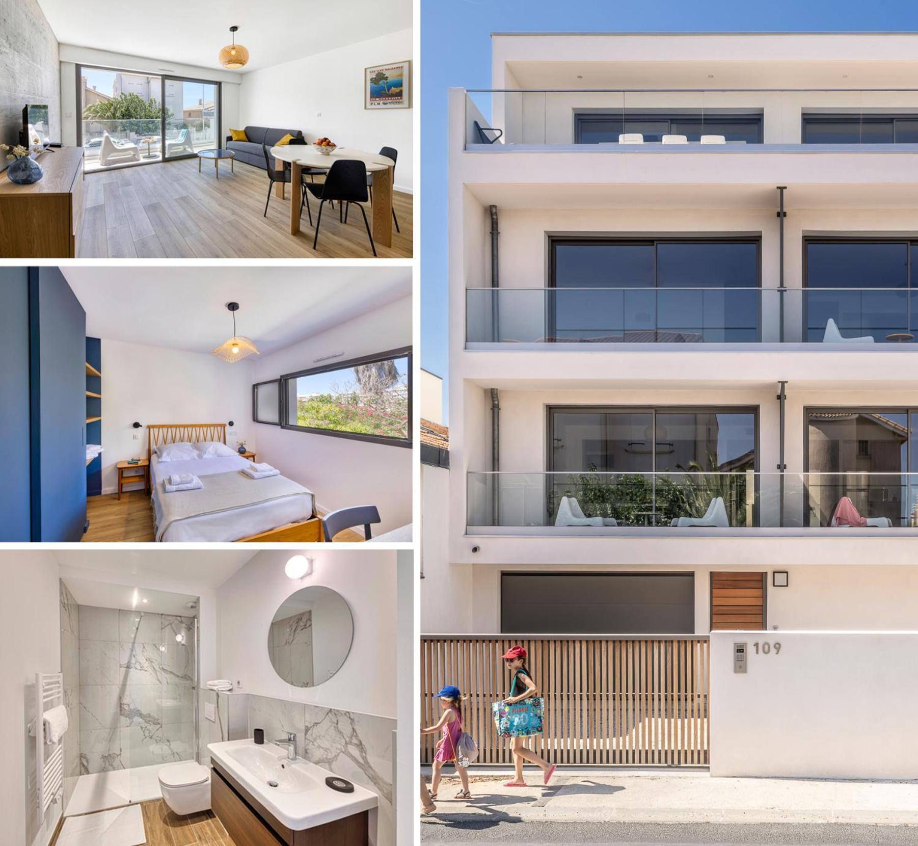 South-Of-France T2 Neuf Haut De Gamme, Climatise, Parking Gratuit, 2Eme Ligne Balcon Carnon-Plage Exterior photo